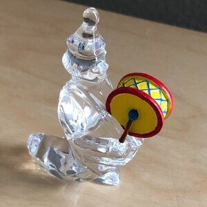 VINTAGE Waterford Crystal Ireland Merry Music Jewels the Clown Yellow Drummer